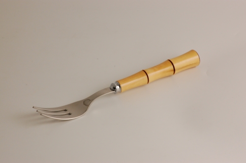 Fourchette &agrave; g&acirc;teau Bamboo buis clair
