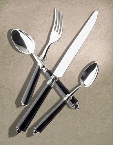 Fourchette à servir Séville noir haut forgé inox