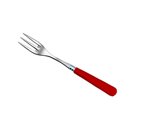 Fourchette de service Newbridge rouge vermillon