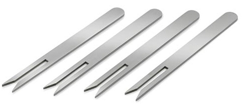 Fourchettes pour snack en inox X4
