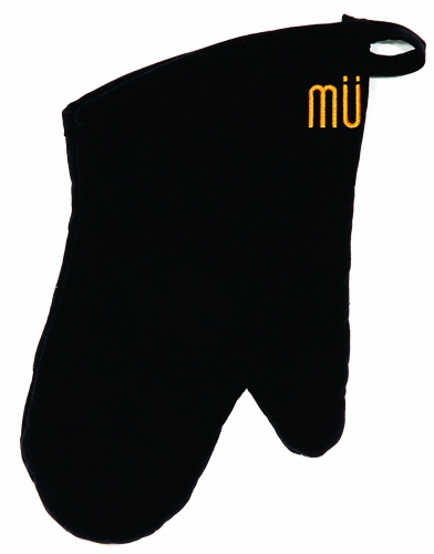 Gant m&ucirc; tissage chevron 32 cm noir