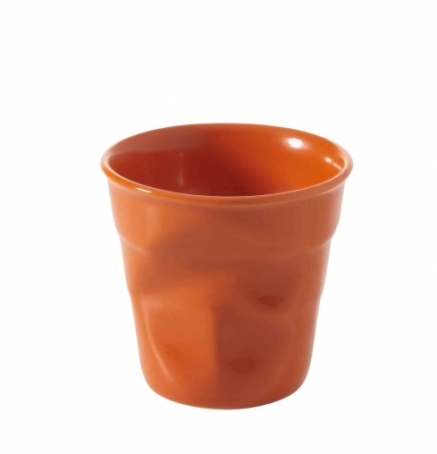 Gobelet froiss&eacute; caf&eacute; Revol 12 cl Cl&eacute;mentine