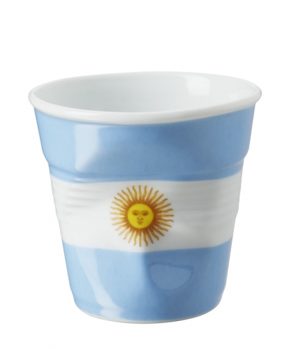 Gobelet froissé Espresso 8 cl drapeau Argentine