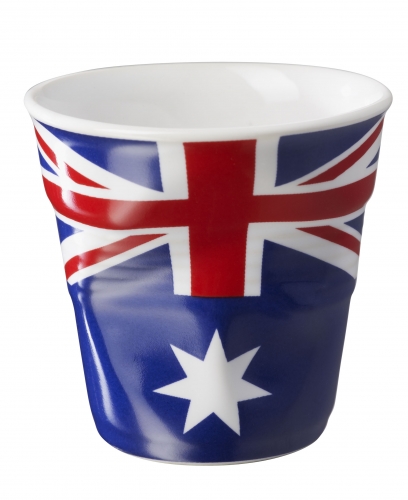 Gobelet froissé Espresso 8 cl drapeau Australie