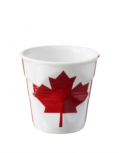 Gobelet froiss&eacute; Espresso 8 cl drapeau Canada