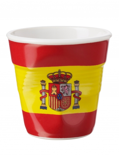 Gobelet froissé Espresso 8 cl drapeau Espagne