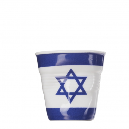Gobelet froissé Espresso 8 cl drapeau Israël