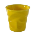 Gobelet froiss&eacute; Espresso Revol 8cl jaune Seychelles