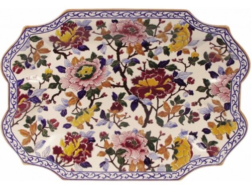 Grand Plateau Sou Pé Louis Xv Pivoines