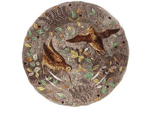 Grande Assiette Creuse Bécasse Rambouillet