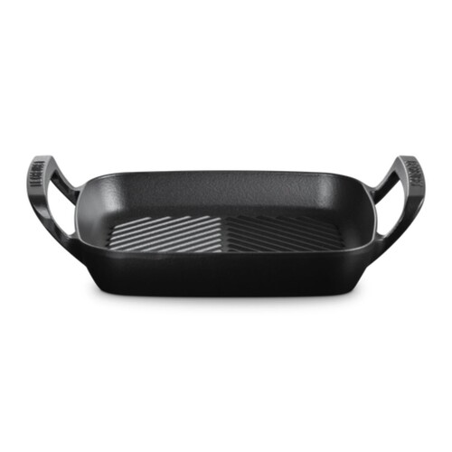 Gril carré collection barbecue 26 cm Noir Mat