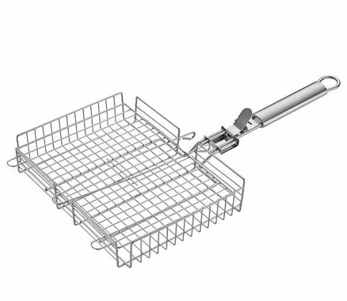 Grill &agrave; l&eacute;gumes pour barbecue - 60 x 31.5 x 24.5 cm
