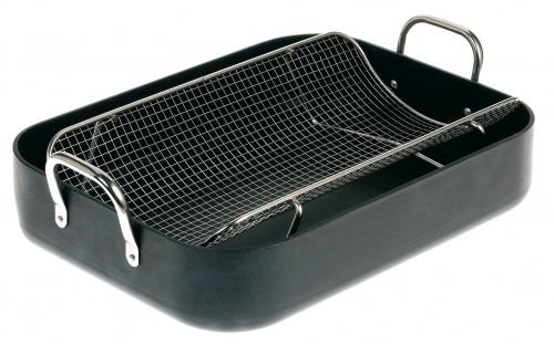 Support Côtelettes Tepro 8586 - 16.5x38x12cm - Argent Réversible - Panier Barbecue