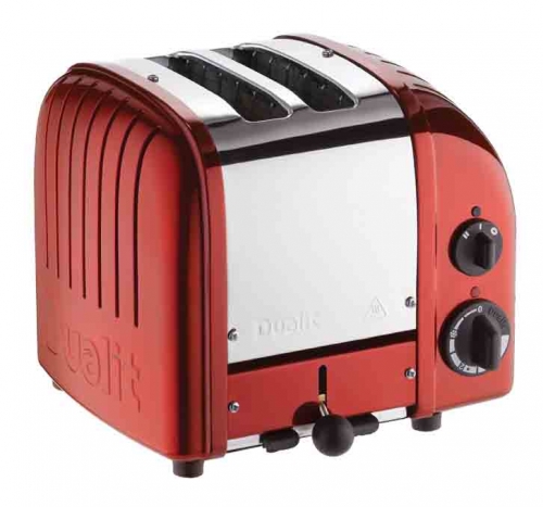 Grille Pain Dualit Classic 1 200W 2 fentes - Rouge m&eacute;tallis&eacute;
