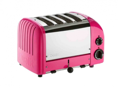 Grille Pain Dualit Classic 2 200W 4 fentes - Rose bonbon