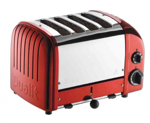 Grille Pain Dualit Classic 2 200W 4 fentes - Rouge m&eacute;tallis&eacute;