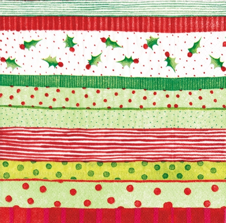 Jolly holly pearl x 20 serviettes