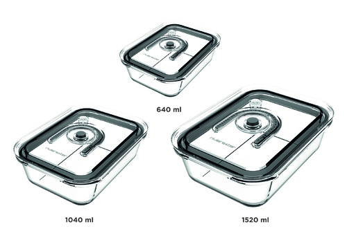 Kit de 3 boites en verre