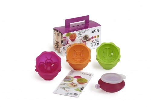 Kit mini cakes Garden Leku&eacute; : 1 Poche &agrave; douilles Decopen 2 embouts + 6 moules Ga
