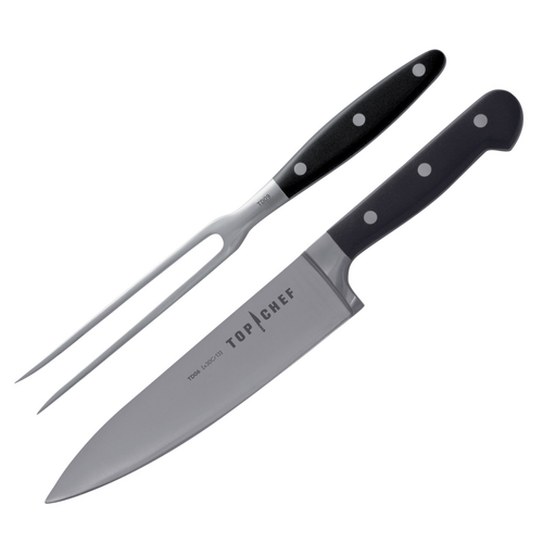 Le Set Top Chef composé d\'un couteu du chef 20 cm et d\'une fourchette