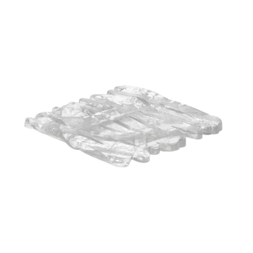 Lot 4 Dessous De Verre Plateau Acrylique Givré (Carrés)