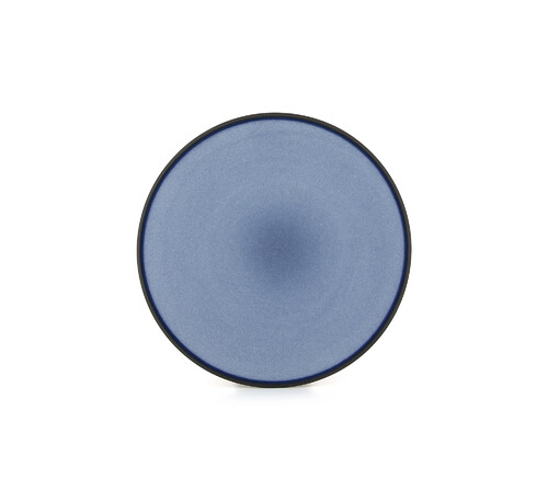 Lot de 2 assiettes rondes plates à dessert 21,5 cm bleu cirrus EQUINOXE
