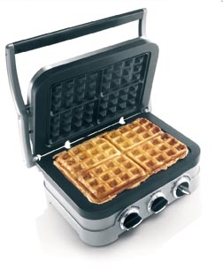 Lot de 2 plaques gaufres pour grill 5 fonctions GR4E Cuisinart 293017 ancien mod