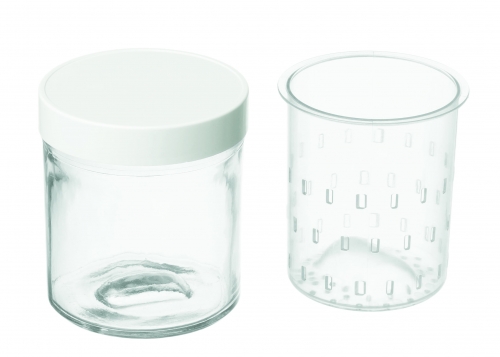 Lot de 2 pots de faisselle en plastique 250ml Cuisinart