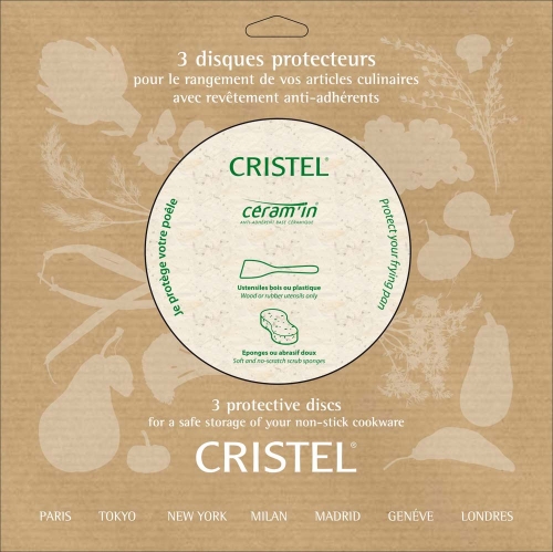 Lot de 3 feutrines prot&egrave;ge po&ecirc;les 16, 21 et 24 cm S3FTC