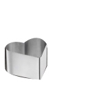 Lot de 4 cercles &agrave; mousse coeur 8.5 cm x 8.5 cm x h.5 cm