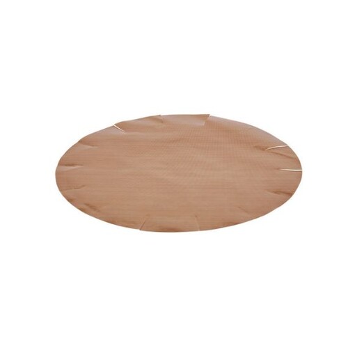 Lot de deux feuilles de cuisson pour moule à tarte rond en inox perforé Air Syst