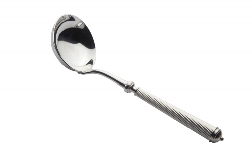 Louche à crème CABLE haut argentée