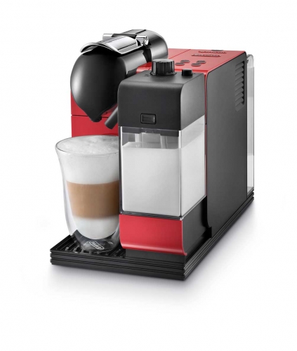 Machine à café à capsules Nespresso Delonghi Lattissima + Rouge passion