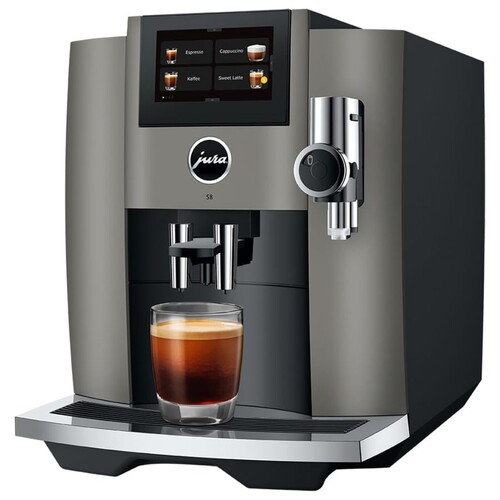 Machine &agrave; caf&eacute; automatique &agrave; grain S8 Dark Inox (EB)