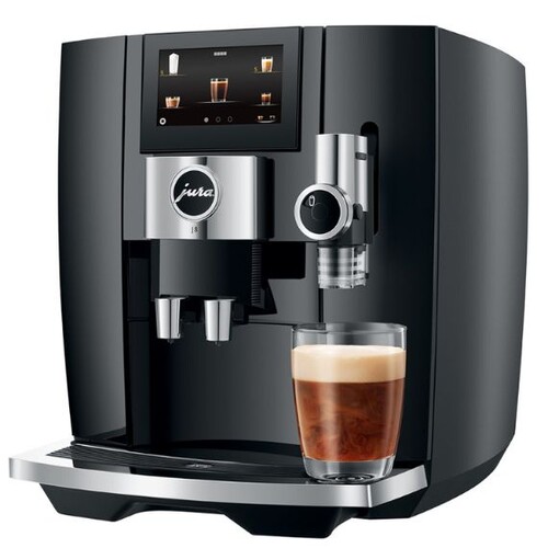 Machine à café automatique avec broyeur à grain J8 Piano Black EA
