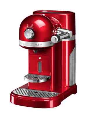 Machine &agrave; caf&eacute; Kitchenaid Nespresso rouge pomme d'amour 5KES0503ECA/5