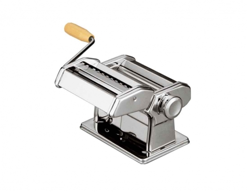Machine &agrave; p&acirc;te manuelle chrom&eacute;e Atlas 150 (largeur 15 cm) pour Marcato