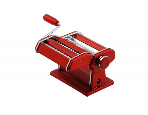 Machine &agrave; p&acirc;te manuelle rouge Atlas 150 (largeur 15 cm) pour Marcato