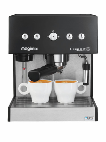 Machine Expresso noire automatique Magimix pour café moulu & dosettes - 19 bars