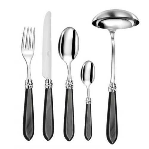 Ménagère de 49 pièces Diana nacré noirsans écrin