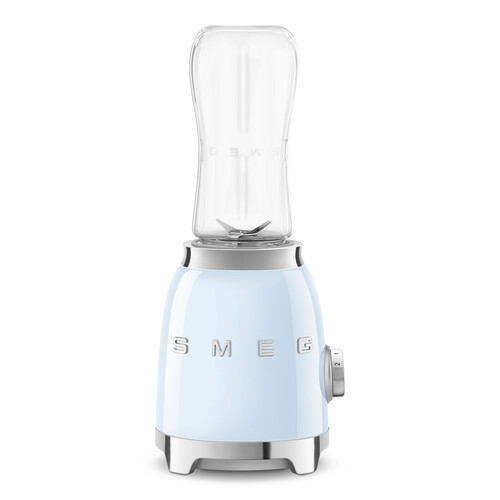 Mini Blender Années 50_Bleu Azur_Corps et lames en acier inox  Bouteille 600 ml