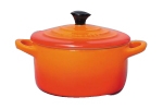 Mini cocotte céramique 10 cm Volcanique (Orange)