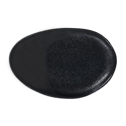 Mini plat ovale noir Wabi