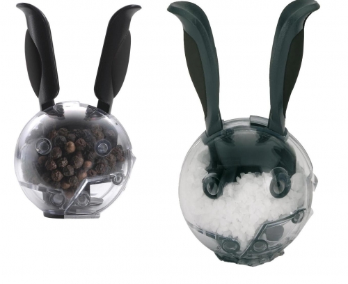 Mini sel et poivre aimantes coffret de 2 pi&egrave;ces 'Rabbit'