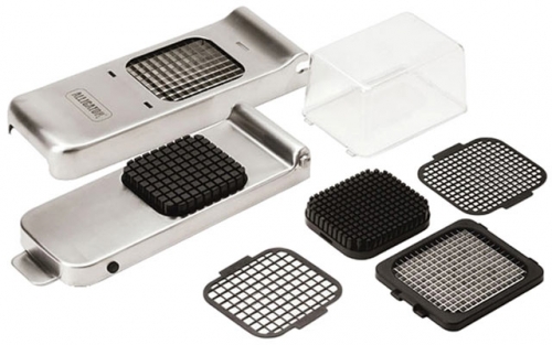 Mini trancheur Alligator inox & son bac de r&eacute;cup&eacute;ration