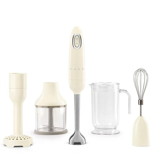 Mixeur Plongeant Vintage Ann&eacute;es 50 Cr&egrave;me en plastique recycl&eacute; sans BPA \"Tritan R