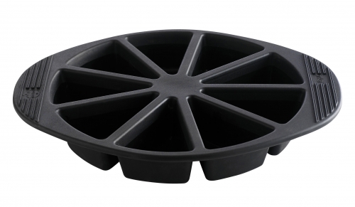 Moule &agrave; g&acirc;teau en silicone  9 parts noir
