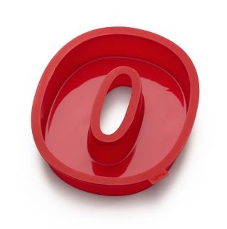 Moule &agrave; g&acirc;teaux Leku&eacute; chiffre 0 en silicone