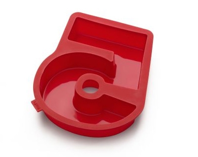 Moule &agrave; g&acirc;teaux Leku&eacute; chiffre 5 en silicone