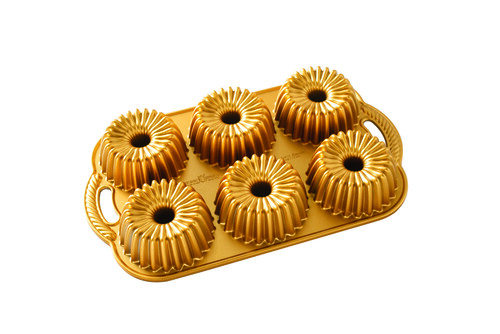 Moule de 6 g&acirc;teaux Bundt 'BRILLIANCE' en fonte d'aluminium